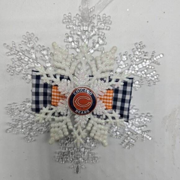 NWT Chicago Bears Ornament NFL Football Christmas Holiday Decor OOAK Handmade - Picture 2 of 4